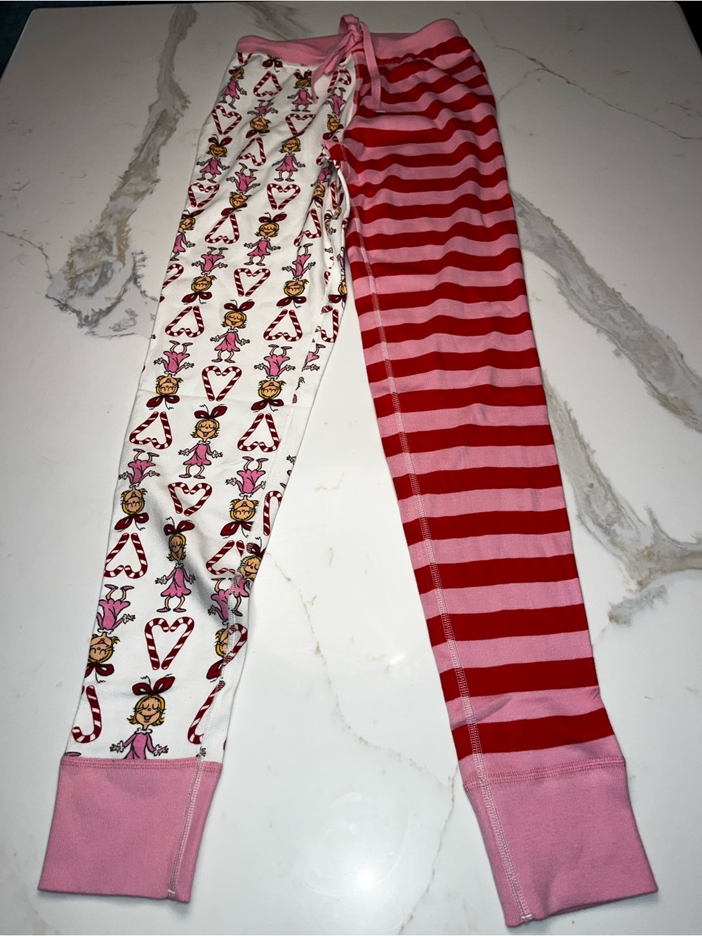HANNA ANDERSSON The Grinch Cindy Lou Pink Red Pajama Pants Size Small NWOT